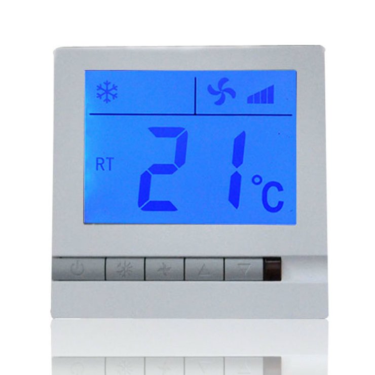莱珂K805DXF中央空调液晶温控器 风机盘管温度控制器